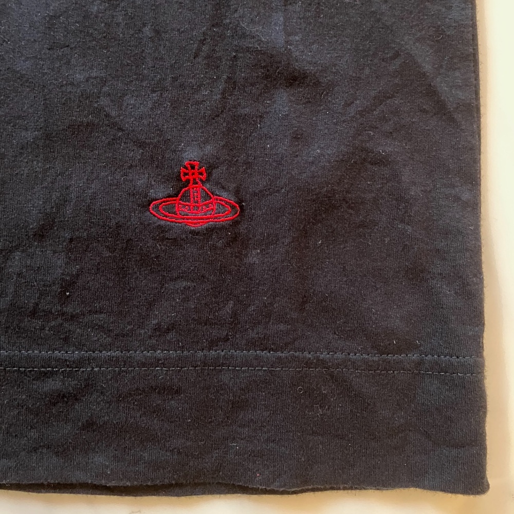 Vivienne Westwood Black T-Shirt Dress w/ Lamb L XL - Picture 5 of 7
